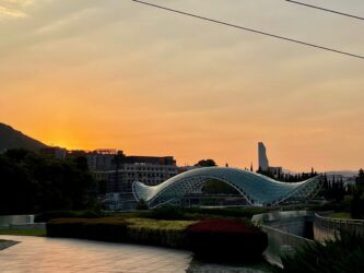 Georgia, Tbilisi - Bridge of Peace