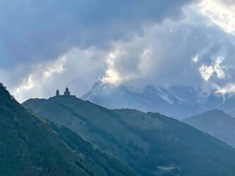 Georgia, Stepancminda - Cminda Sameba Monastery