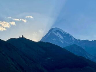 Georgia, Stepancminda - Kazbek and Cminda Sameba Monastery