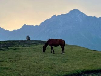 Georgia, Stepancminda - The Caucasus Mountains