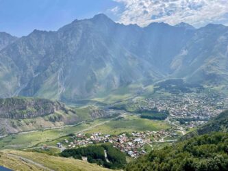 Georgia, Stepancminda - The Caucasus Mountains