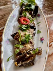 Georgia, Telavi - Eggplant rolls (nigvziani badrijani)