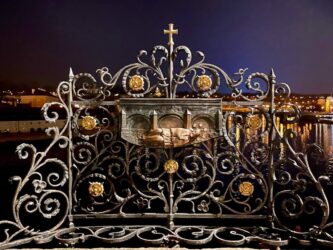 Czech Republic, Prague - John of Nepomuk on the Charles Bridge