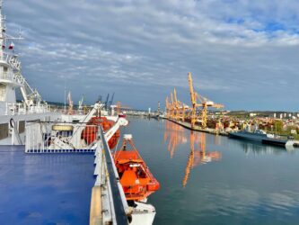 Sweden, Karlskrona - Arriving in Gdynia harbour