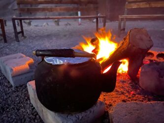 Jordan, Wadi Rum - Tea at Jamal Rum Camp