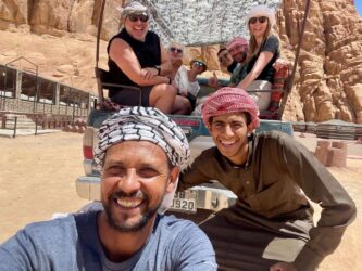 Jordan, Wadi Rum - Jeep safari at Jamal Rum Camp