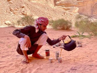 Jordan, Wadi Rum - Tea in the desert