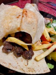 Jordan, food - Lamb kebabs