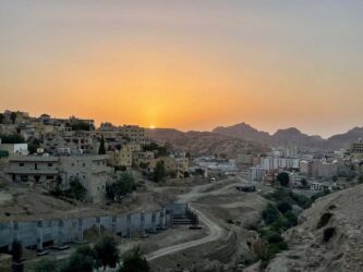 Jordan, Wadi Musa - Sunset