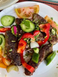 Jordan, food - Lamb Kebabs