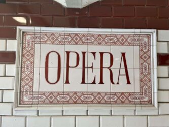 Hungary, Budapest - Metro stop