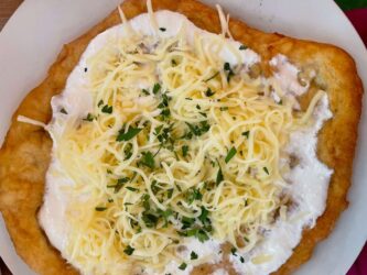 Hungary, Budapest - Lángos