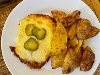 Latvia, Riga - Turkey with potatoes