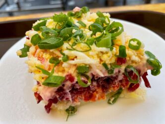 Latvia, Riga - Traditional salad