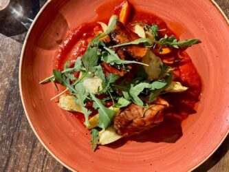 Estonia, Tallinn - Pork with vegetables