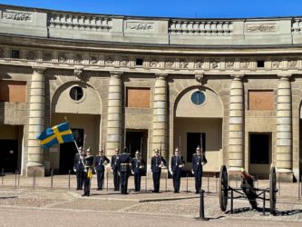 Sweden, Stockholm - The Royal Guards Ceremony at the Royal Palace of Stockholm