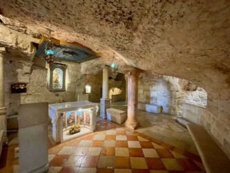 Palestine, Bethlehem - The Chapel of the Milk Grotto of Our Lady
