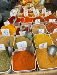 Israel, Tel Aviv - Spices at the Carmel Market (the Shuk Hacarmel)