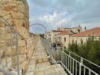 Israel, Jerusalem - The Ramparts Walk in the Old City of Jerusalem