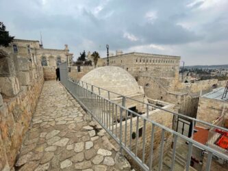 Israel, Jerusalem - The Ramparts Walk in the Old City of Jerusalem