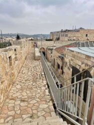 Israel, Jerusalem - The Ramparts Walk in the Old City of Jerusalem