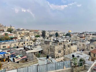 Israel, Jerusalem - The Ramparts Walk in the Old City of Jerusalem
