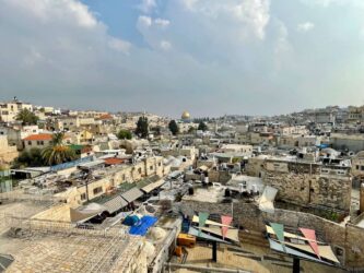 Israel, Jerusalem - The Ramparts Walk in the Old City of Jerusalem