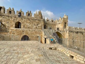 Israel, Jerusalem - The Ramparts Walk in the Old City of Jerusalem