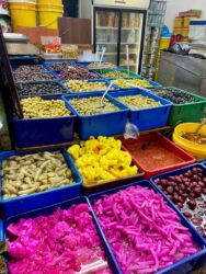 Israel, Akko - Israeli pickled vegetables (hamutzim)