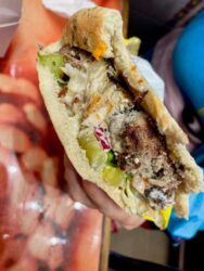Israel, Jerusalem - Kebab in pita