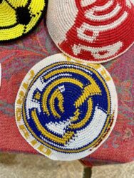 Israel, Jerusalem - A yarmulke, also called by its Hebrew name, kippah