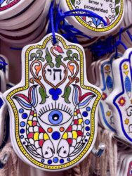 Israel, Jerusalem - ​The Hamsa, a hand shaped amulet used for protection