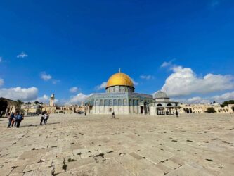 Israel, Jerusalem - The Dome of the Rock, an Islamic shrine located on the Temple Mount in the Old City of Jerusalem