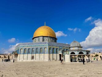 Israel, Jerusalem - The Dome of the Rock, an Islamic shrine located on the Temple Mount in the Old City of Jerusalem