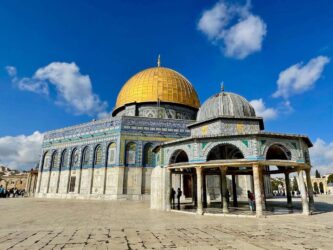 Israel, Jerusalem - The Dome of the Rock, an Islamic shrine located on the Temple Mount in the Old City of Jerusalem