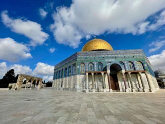 Israel, Jerusalem - The Dome of the Rock, an Islamic shrine located on the Temple Mount in the Old City of Jerusalem