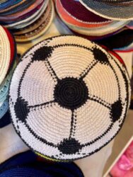 Israel, Jerusalem - A yarmulke, also called by its Hebrew name, kippah