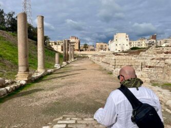 Egypt, Alexandria - Kom el-Dikka, a small Roman theater
