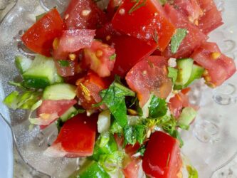 Egypt, Cairo - Tomatoes salad