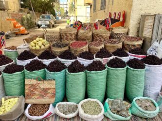 Egypt, Aswan - Aswan Souk, known as Sharia as-Souq