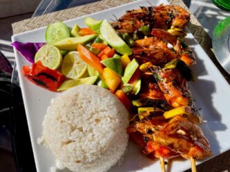 Egypt, Aswan - Shrimp skewers