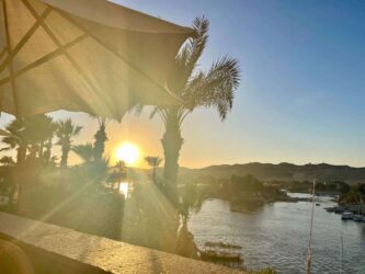 Egypt, Aswan - The Old Cataract Hotel, Nile view