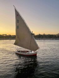 Egypt, Aswan - Feluccas on the Nile