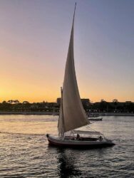 Egypt, Aswan - Feluccas on the Nile