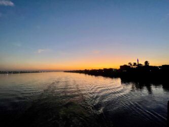 Egypt, Nile - Sunset