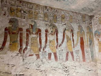 Egypt, Luxor - Valley of the Kings, tomb of Rameses IX