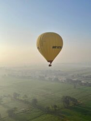 Egypt, Luxor - Hot air balloon over the Valley of the Kings