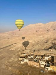 Egypt, Luxor - Hot air balloons over the Valley of the Kings