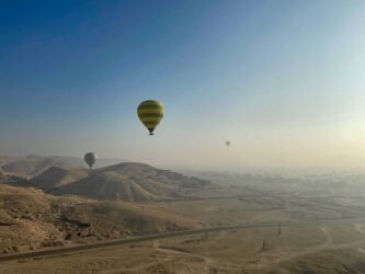 Egypt, Luxor - Hot air balloons over the Valley of the Kings