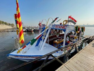 Egypt, Luxor - Taxi boat